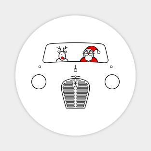 Austin A30 classic British car Christmas special edition Magnet